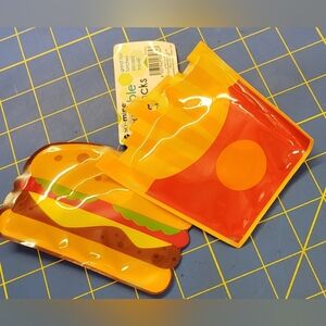 So Mine Reusable Ice Pack Set of 2 Hamburger & Fries